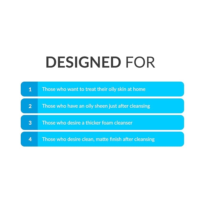 Anti-Sebum Foaming Facial Cleanser for Oily Skin - 100ml - Non-Irritating Dermatological Face Wash Cleansing Foam - Controls Excess Sebum, Soothes Irritation, Sulfate-Free, Korean Skin Care