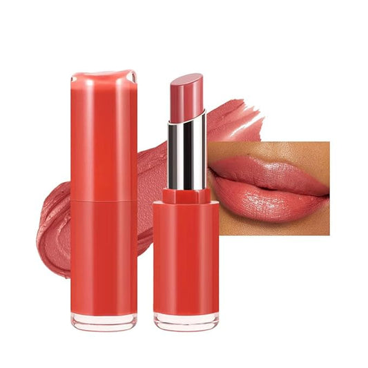 Matte Creamy Lipstick for Women, Long Lasting Waterproof Velvet Lipstick, Lip Stick Crayon Buildable Blendable Creamy Color, Moisturizing Longwear Lip Makeup 02#