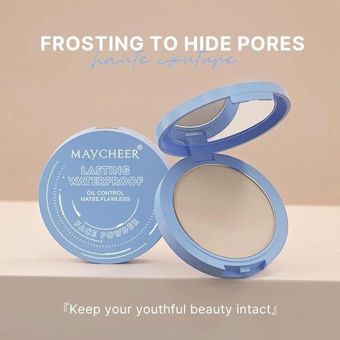 Maycheer Face Powder - Maycheer Setting Powder, Waterproof Long Lasting Finishing Powders, Lightweight Oil Control Facial Powders for Face (07# BROWN)