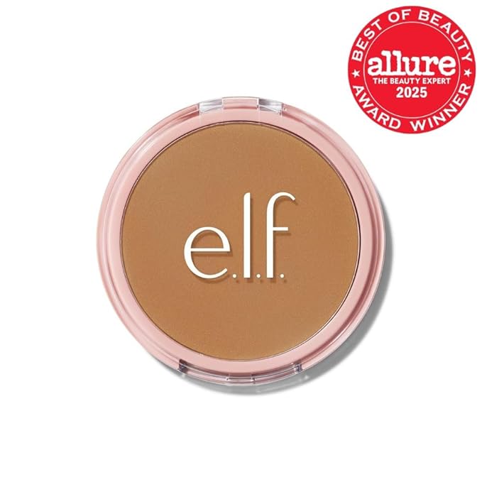 e.l.f. Halo Glow Powder Filter, Ultra-fine Finishing Powder, Smooths The Look of Pores & Fine Lines, Creates A Soft-Focus Glow, Vegan & Cruelty-Free, Tan Neutral Warm