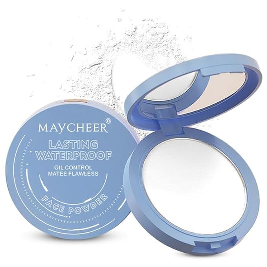 Maycheer Face Powder - Maycheer Setting Powder, Waterproof Long Lasting Finishing Powders, Lightweight Oil Control Facial Powders for Face (04# TRANSLUCENT)