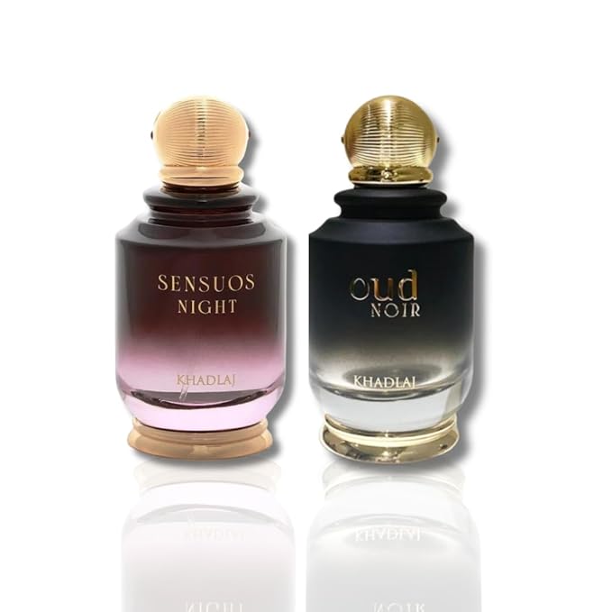 Sensous Nights & Oud Noir EDP 100ML BY KHADLAJ (BUNDLE, 3.4)