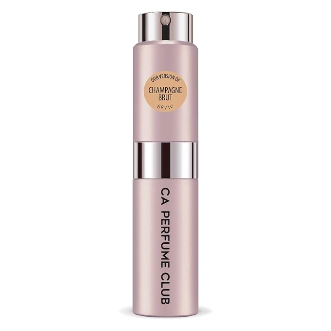 CA Perfume Impression of Champagne Brut for Women Aromatic Fruity Scent Long Lasting Perfumes for Women Eau De Parfum Travel Size Refillable Atomizer Spray 0.27 Fl Oz 8ml