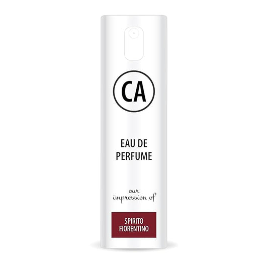CA Perfume Impression of Spirito Fiorentino Unisex Eau De Parfum Floral Woody Musk Scent Long Lasting Unisex Fragrance Travel Size TSA Ready for Day and Night Wear 0.33 Fl Oz 10ml