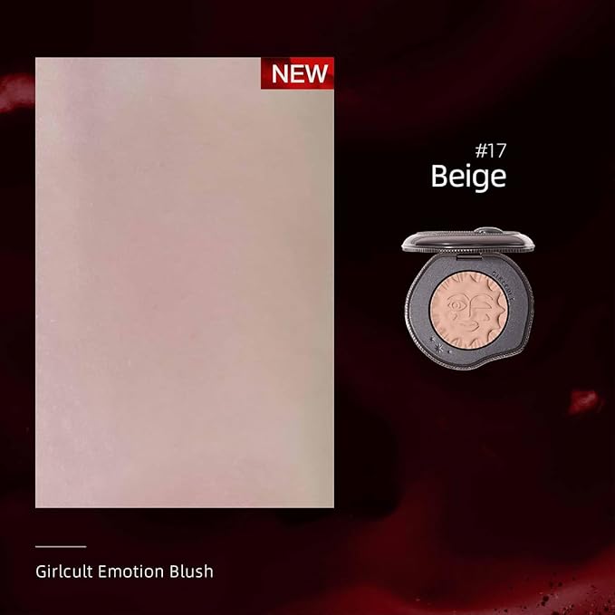 Satin Matte Blush – Nude Peach Tone with Serum-Powder Hybrid, Buildable Natural Cheek Color for Everyday Wear (#17)