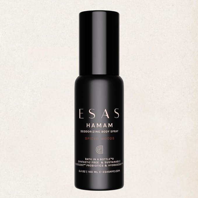 ESAS NYC Spiced Woods Hamam - Organic Deodorant Body Spray - MADESAFE® - SPICY | CREAMY | SMOKY - 3.4 oz