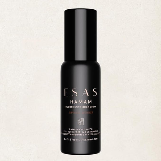 ESAS NYC Spiced Woods Hamam - Organic Deodorant Body Spray - MADESAFE® - SPICY | CREAMY | SMOKY - 3.4 oz