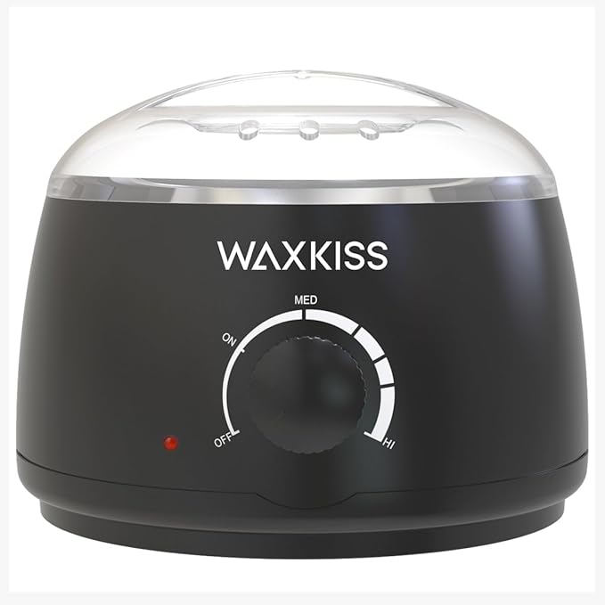 Waxkiss 14Oz Wax Warmer for Hair Removal, Professional Wax Melting Machine for Women Men With Aluminum Pot And See-Through Lid