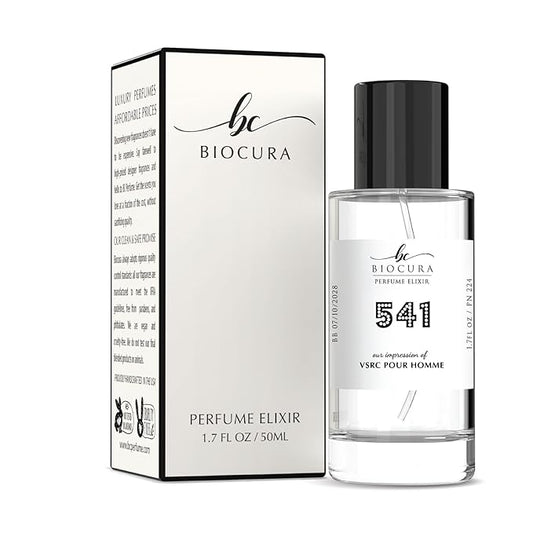 BC Perfume 541 Inspired by Vrsc Pour Homme For Men Replica Fragrance Dupes Eau de Parfum Spray Bottle 1.7 Fl Oz/50ml-X1