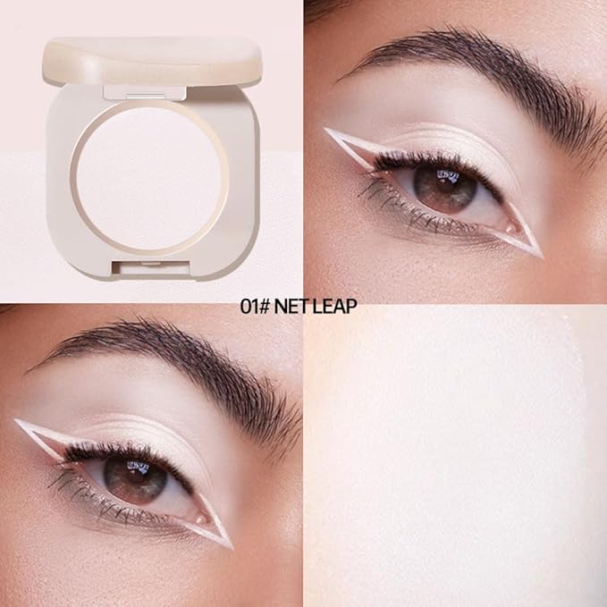 Pearlescent mini Eyeshadow Highly Pigmented Blend Matte & Shimmer EyeShadow,Cream Moisturizing Waterproof&Long Lasting Eye Makeup Natural Luminous Makeup Look (B01, 1 Count (Pack of 1))