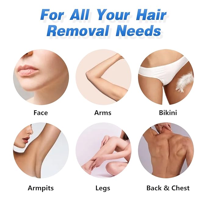 3lb Hard Wax Beads, Professional Coarse Hair Removal Wax Bead Bulk, Scented Brazilian Waxing Bead for Bikini, Body, Face, Sensitive Skin Stripless Wax Bean, Salon Home Waxing Refill Supply