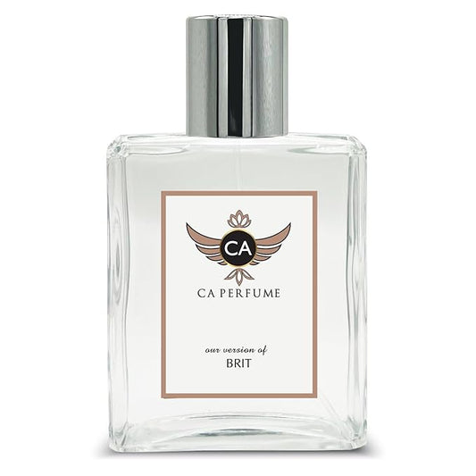 CA Perfume Impression of Brit for Women Eau De Parfum Leather Scent Long Lasting Perfumes for Women Signature Scent for Day and Night Wear 3.4 Fl Oz 100ml