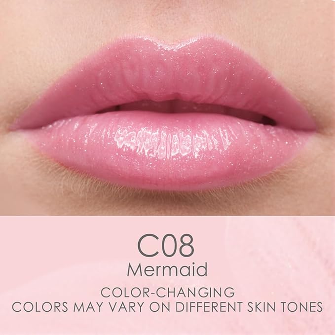 CATKIN Lip Balm Color Tinted Changing Lipstick Ultra Hydrating Lip Moistrurizer Lip Care with Vitamin E Nourishing For Cracked & Dry Lips 0.12 oz 2pcs (01+08)