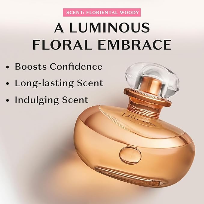O Boticário Lily Lumiere Eau de Parfum, Long-Lasting Fragrance Perfume for Women, 1 Ounce