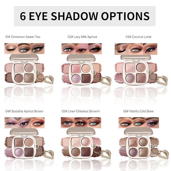 Cool Neutral Eyeshadow Palette with Mirror – Matte & Glitter High Pigment Blendable Long-Lasting Mini Everyday Eye, Mauve Smokey & Purple Contour Makeup Palette, Perfect for Blue, Green & Brown Eyes