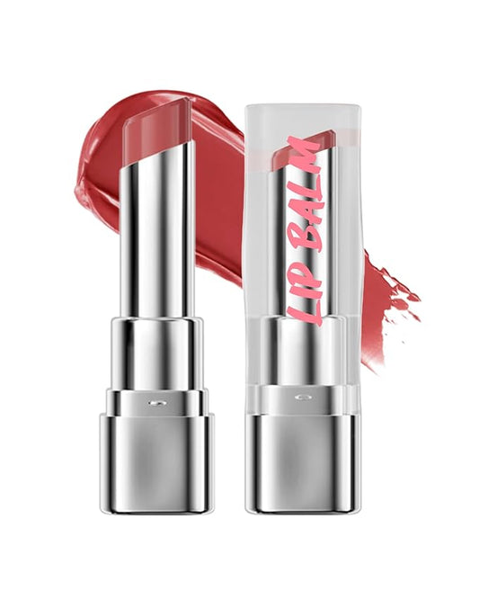 Tinted Lip Balm, Hydrating Moisturizing Lipstick, Nourishing Lip Stain Long Lasting Waterproof, Natural Glossy Lip Tint Moisturizer, Non-Sticky Tinted Lip Gloss, Christmas Makeup Gift for Women-02