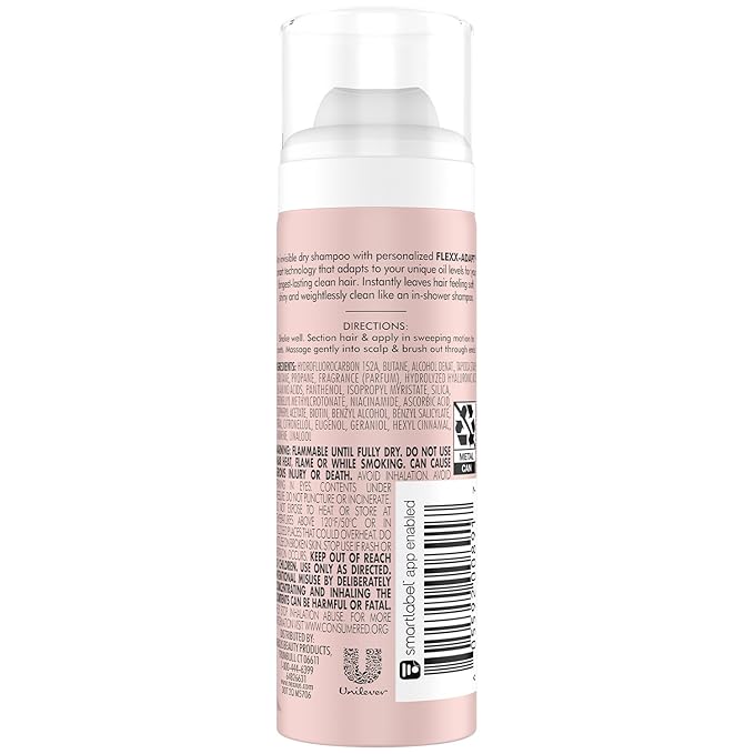 Nexxus Dry Shampoo, Travel-Size 3-Pack, Advanced Invisible Clean – Instant Oil Control for Soft, Shiny Hair Between Washes, Rose & Waterlily Scent, 1.15 Oz Ea