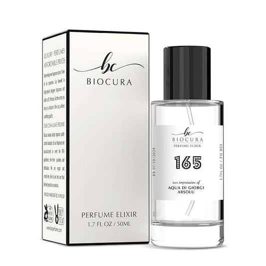 BC Perfume 165 Inspired by Aqua Di Giorgi Absolu For Men Replica Fragrance Dupes Eau de Parfum Spray Bottle 1.7 Fl Oz/50ml