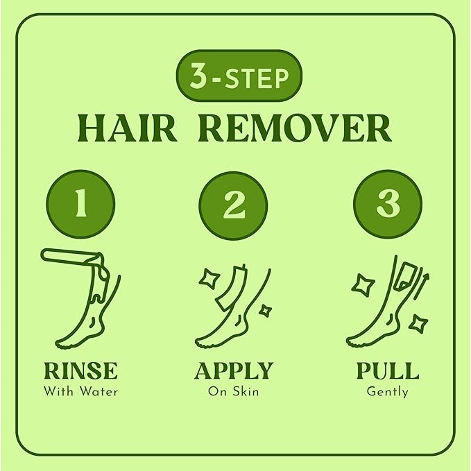 MOOM Hair Removal Wax Strips, 48 Count - Reusable & Washable Polycotton Strips for Maximum Hair Removal, Perfect for Bikini Area, Leg, Eyebrows, Body & Face - Unisex Use