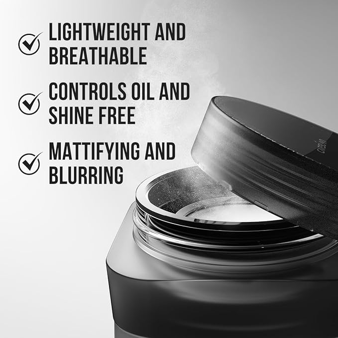 CARSLAN 1.0 Soft Focus Loose Setting Powder, Waterproof, Matte, Oil Control, Shine Free, Talc-Free Face Powder Makeup, 24H Longwear Finishing Powder, 01 Pink