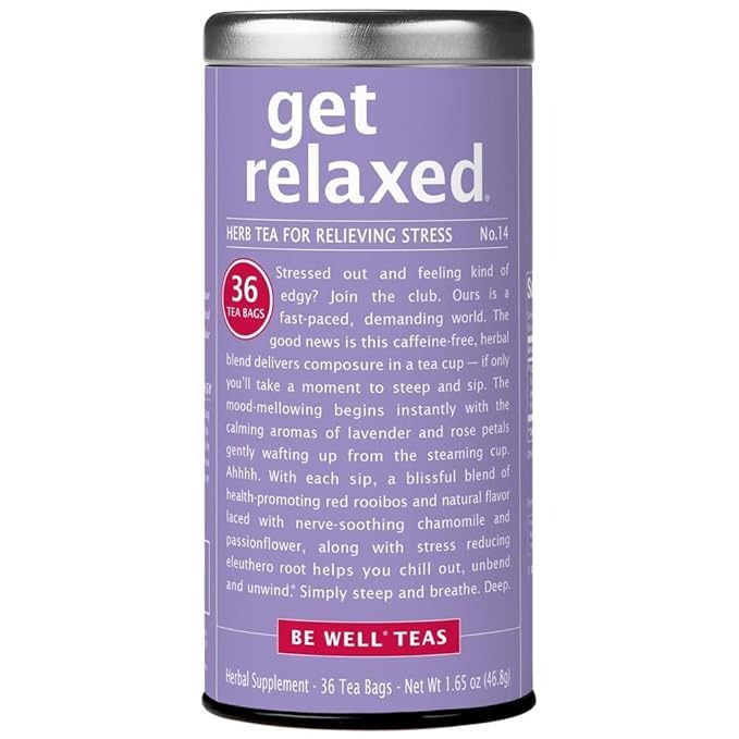 The Republic of Tea - Get Relaxed No.14 Tea for Relieving Stress Tea, 36-Count