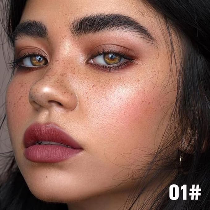 evpct Deep Mauve Red Peel Off Lip Stain Tints, Matte Liquid Lipstick Lip Stain Long Lasting Waterproof for Women, Non-stick Cup Lipstick Peel Off Highly Pigmented Not Faded Smudge-proof Easy to Apply