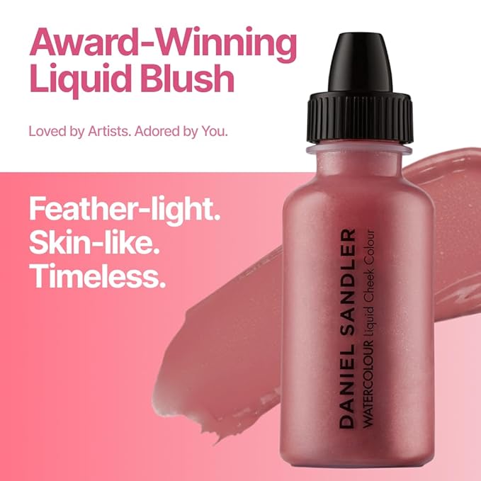 Daniel Sandler Watercolor Liquid Blush — Buildable, Blendable & Long-Lasting Liquid Blush for Cheeks, Lips, & Eyes — Lightweight & Water Resistant — For All Skin Types — Spicey