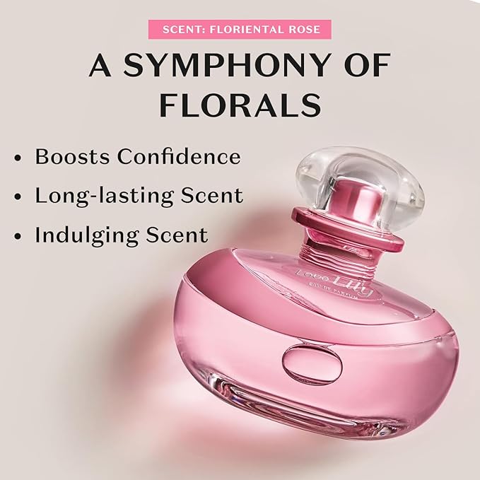 O BOTICARIO Love Lily Eau de Parfum, Long-Lasting, Amber Floral Fragrance Perfume for Women, 2.5 Ounce