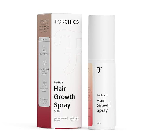 ForChics Hair Growth Serum for Women- Results in 4 Weeks- Hormone Free Hair Regrowth Treatment - For Thinning Hair Loss - Fast Absorbing Non-Greasy Scalp Spray 50ml