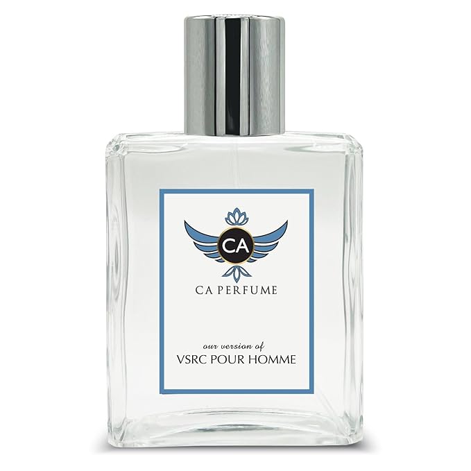 CA Perfume Impression of Vrs Pour Homme For Men Long Lasting Cologne Eau de Parfum Spray Bottle 3.4 Fl Oz/100ml