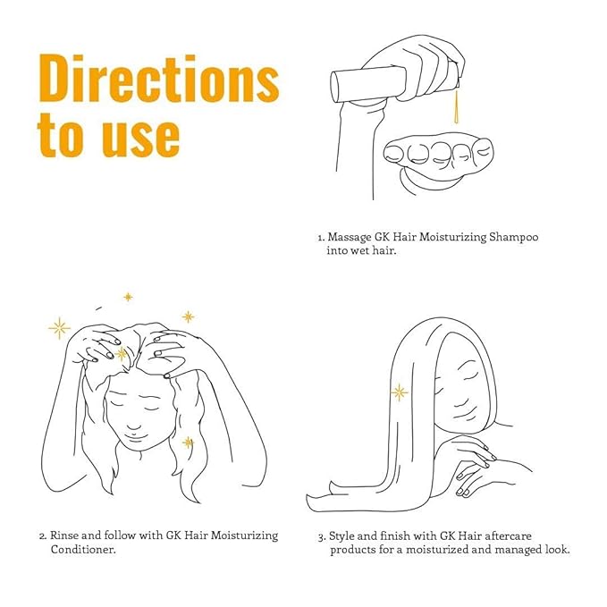 GK HAIR Sulfate-Free Moisturizing Shampoo for Women Deep Conditioning Hair Mask with Keratin and Argan Oil Frizz Control Hydrate Treatment for Dry Color-Treated Damaged Hair – 33.8 Ounce