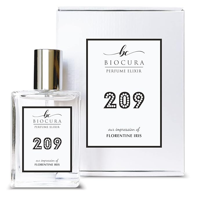 BC Perfume 209 Inspired by Ermenegildo Florentine Iris For Men Replica Fragrance Dupes Eau de Parfum Spray Bottle 1.7 Fl Oz/50ml-X1