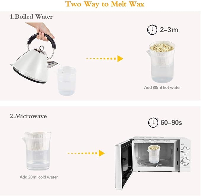 Nose Wax Kit for Men & Women | 100g Wax, 30 Applicators (15-20 Uses) | Painless Nasal & Ear Hair Removal | Fast 3-Min Removal | Safe Hair Remover Kit for Nose & Ear Hair | Waxing Kit for Men