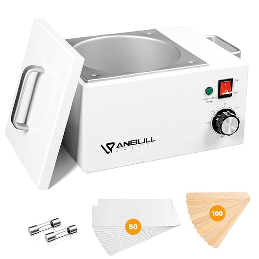 Upgrade BUT2.5L-I Non-stick Large Wax Pot, Anbull Single Professional Wax Heater for Hair Removal - Easy to Clean Waxing Machine