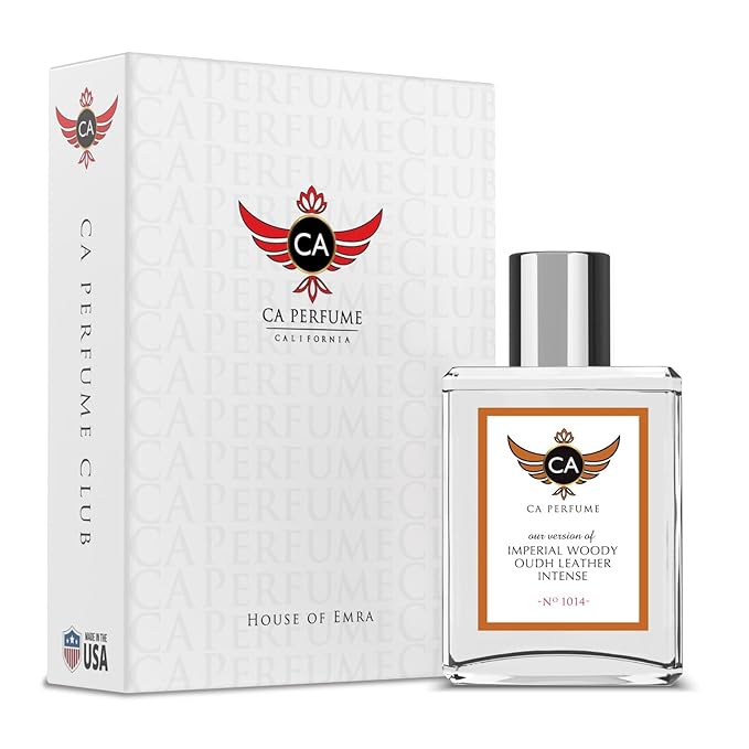 CA Perfume Impression of Imperial Woody Oudh Leather Intense for Men Eau De Parfum Spray Long Lasting Woody Oudh Leather Perfume (1.7 Fl Oz / 50ml)