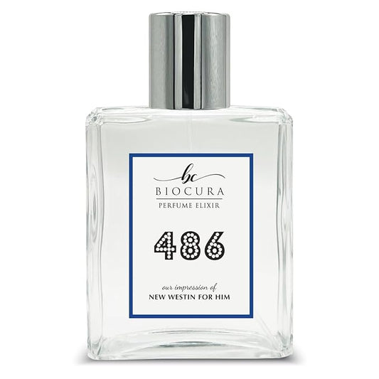 BC Perfume 486 Inspired by New Westin For Him Replica Fragrance Dupes Eau de Parfum Spray Bottle 3.4 Fl Oz/100ml-X1