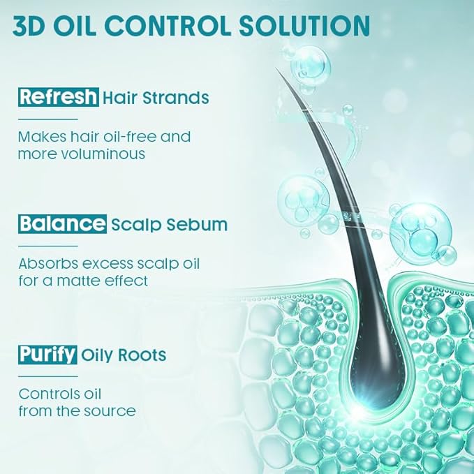 SHEGLAM Travel Dry Shampoo Gel for Oily Hair Tsa Approved - Non Aerosol, Instantly Refreshes & volumizing - With Hyaluronic Acid & Centella Asiatica