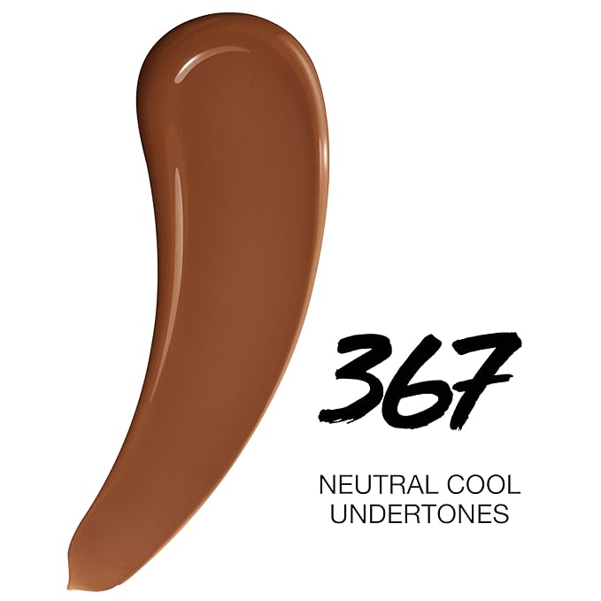 Maybelline Super Stay Lumi-Matte Foundation, Lightweight and Buildable Full Coverage Foundation Makeup For Up To 30HR Wear, 367, 1 Count