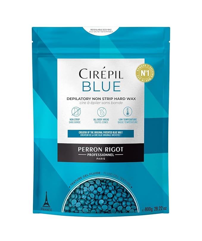 Cirépil Easy-Removal Bundle : 800g/28.22 oz Hard Wax Beads Bag + Pre Waxing Blue Lotion + Post Waxing Oil