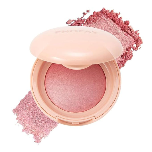 Luminous Blush Powder-Multi-Use Formula, Ultra-Fine & Smooth, Longer-Lasting Wear with Natural Luminous Glow (02#)