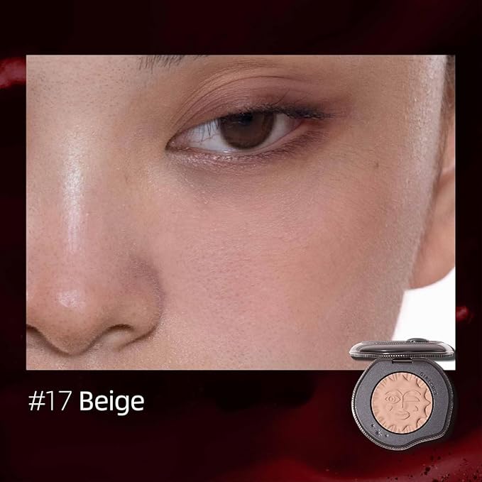 Satin Matte Blush – Nude Peach Tone with Serum-Powder Hybrid, Buildable Natural Cheek Color for Everyday Wear (#17)