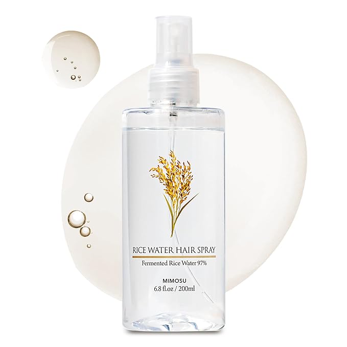 mimosu 97% Rice Water Hair Growth Spray - Fermented Rice Water & Biotin Serum, PHA Toner, Korean hair care Formula, 6.8fl.oz
