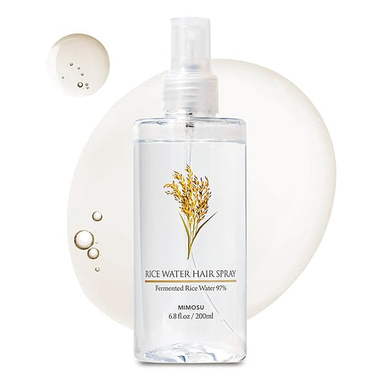 mimosu 97% Rice Water Hair Growth Spray - Fermented Rice Water & Biotin Serum, PHA Toner, Korean hair care Formula, 6.8fl.oz