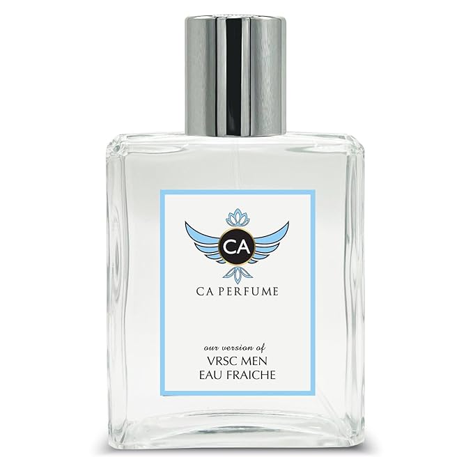 CA Perfume Impression of Vrs Men Eau Fraiche Woody Aquatic Scent Long Lasting Cologne for Men Signature Scent for Day and Night Wear 3.4 Fl Oz 100ml