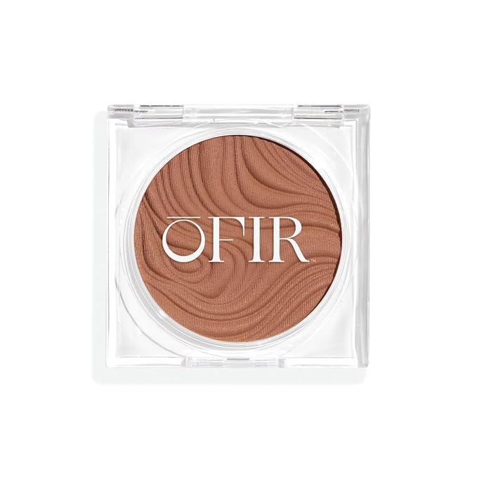 OFIR Geo Sculpt Blendable Cream Bronzer | Buildable Radiant Finish with Vitamin E | Vegan & Cruelty Free Makeup Bronzer | Sun Kissed Glow Compact For Sculpting Cheekbones |Bluff - Light Brown, 0.24 oz