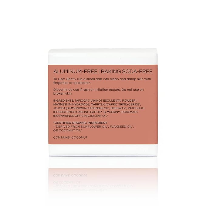 Little Seed Farm All Natural Deodorant Cream - Rosemary Patchouli - Aluminum Free Deodorant for Women or Men, Net Wt. 2.4oz | 68g