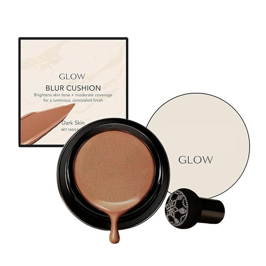 Makeup Foundation for Older Women, 2026 New Mushroom Head Air Cushion CC Cream - BB Cream Foundation Makeup Moisturizing Concealer Lightweight Long-Lasting Full Coverage, Evens Skin Tone (Dark)