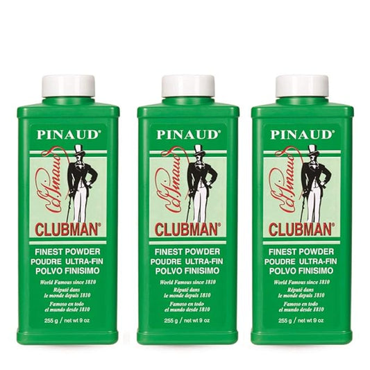 Clubman Pinaud Finest Powder, Classic White Powder for Men, Protection Against Sweat and Body Odor, 9 oz x 3 Packs