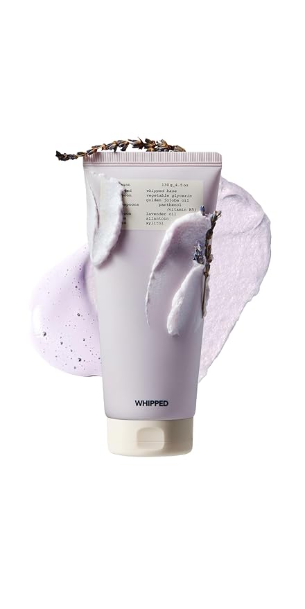 Whipped Korean Skincare Face Wash, Moisturizing Vegan Facial Cleanser for Redness, Dry Skin with Niacinamide, Hyaluronic Acid, Ceramide, Jojoba & Lavender, Doubles as a Face Mask, 4.5 oz