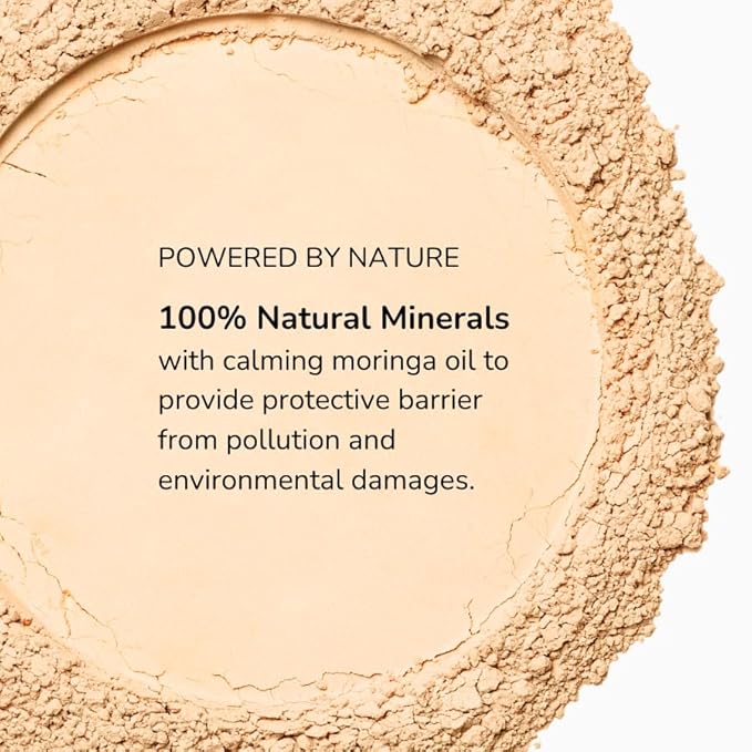 Emani Flawless Matte Powder Foundation – Mineral Compact Makeup for Sensitive Skin, Buildable Coverage, Shine Control, Long-Lasting Finish Up for Sensitive Skin and Oil Control, Warm Beige